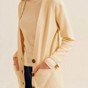 KOTN Alabaster Relaxed Button Front Cardigan